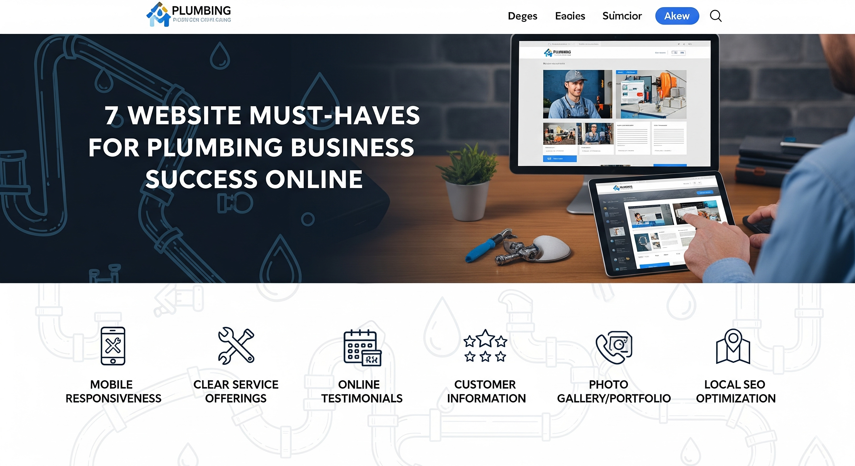 7 Website Must‑Haves for Plumbing Business Success Online