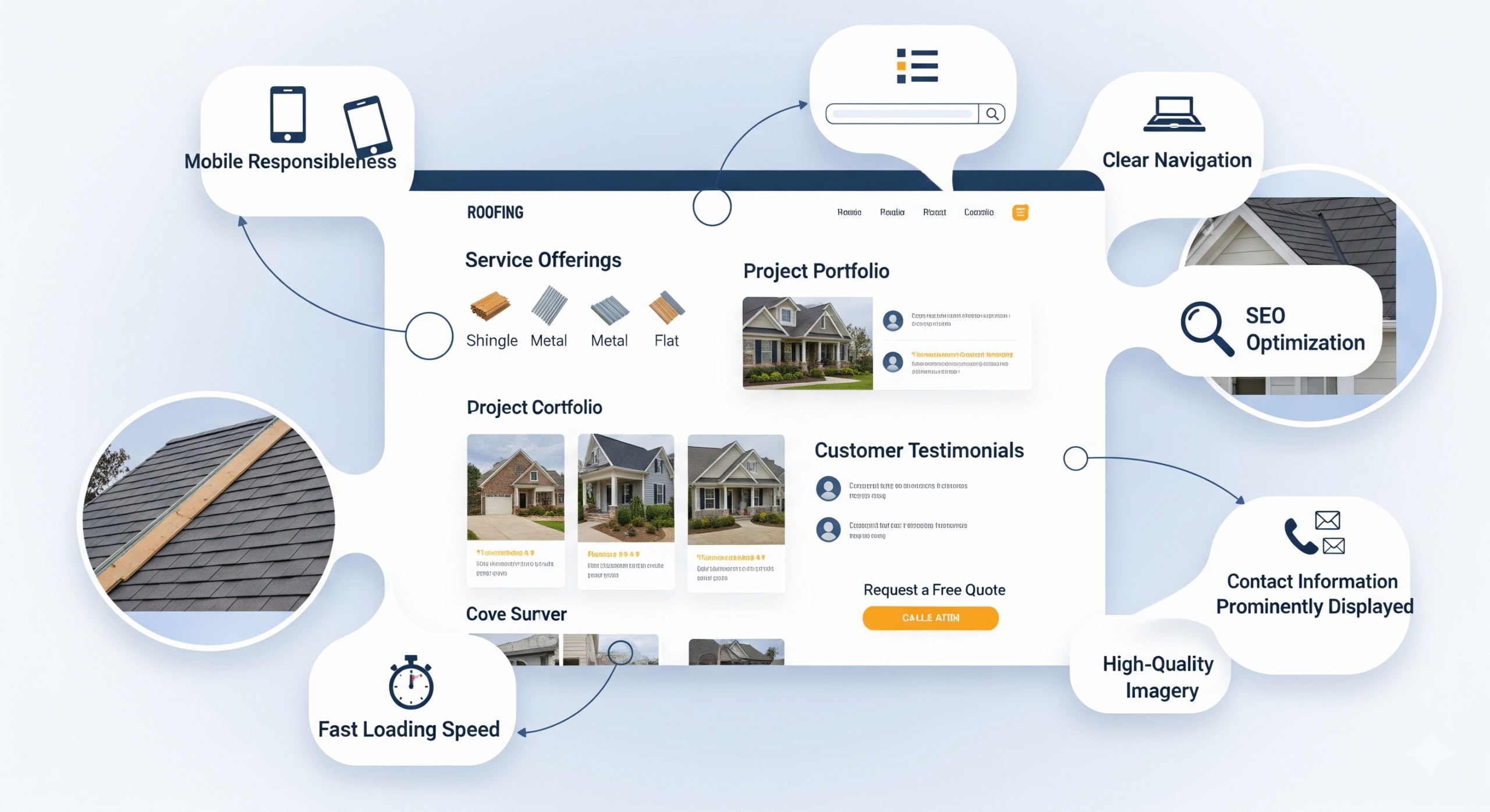 Essential Design Features for High‑Performing Roofer Websites