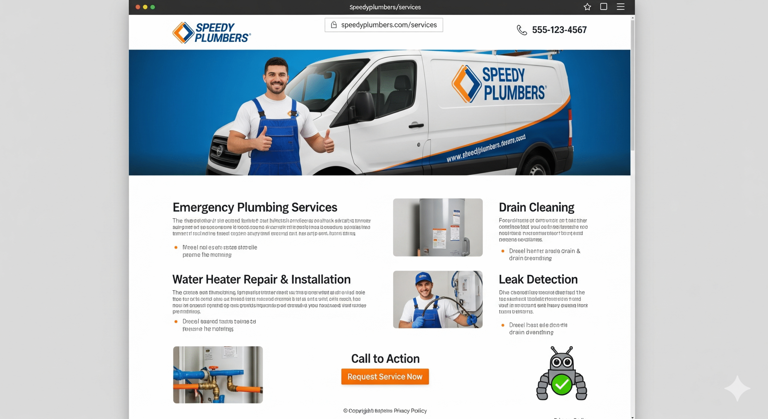 Create a Service Page for Plumbers That Google Indexes Fast