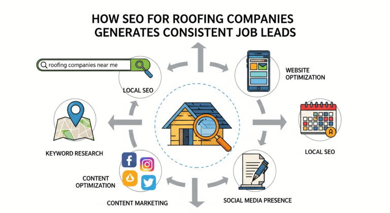How SEO for Roofing Companies Generates Consistent Job Leads