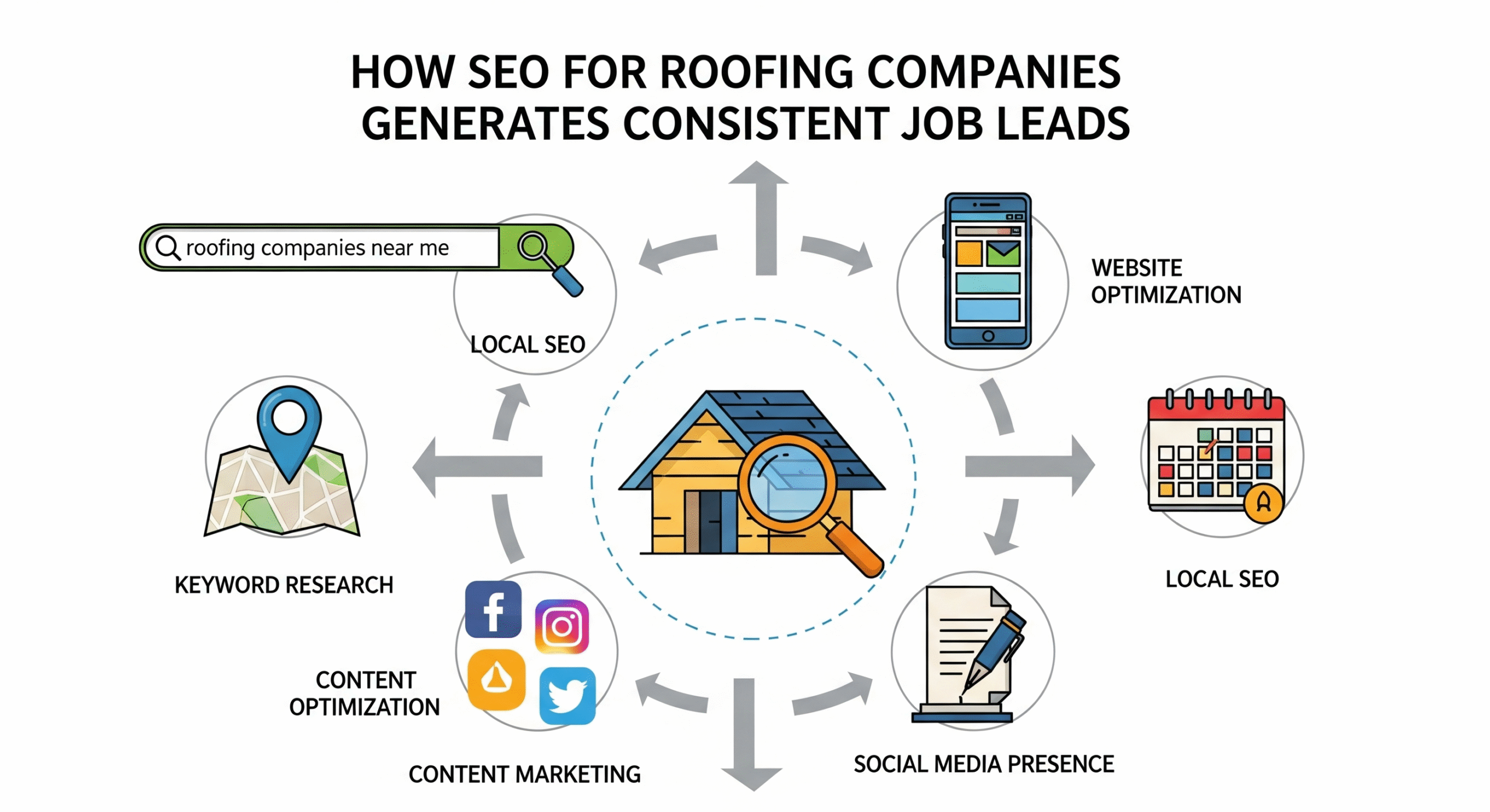 How SEO for Roofing Companies Generates Consistent Job Leads