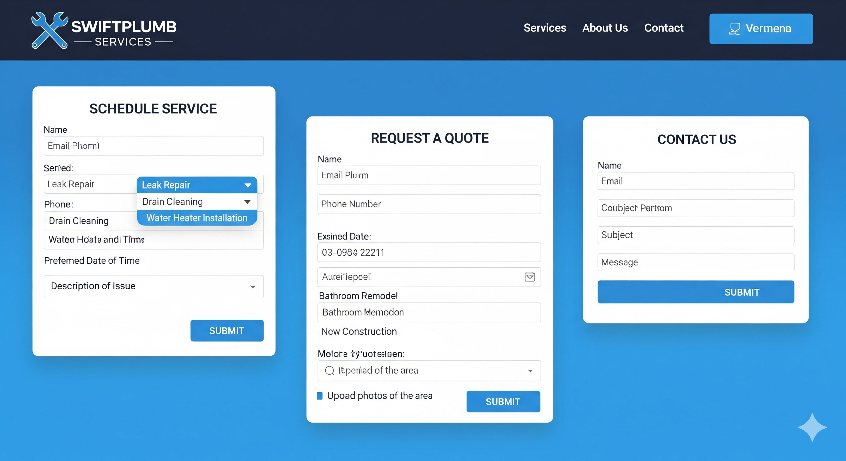 Plumbing Website Forms That Bring New Leads—Not Spam