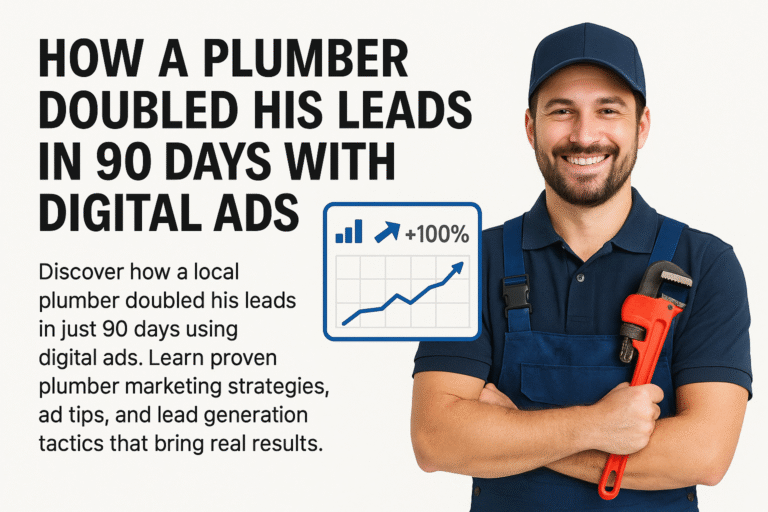 How a Plumber Doubled His Leads in 90 Days with Digital Ads
