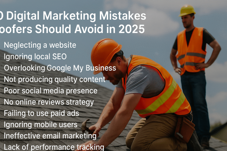 10 Digital Marketing Mistakes Roofers Should Avoid in 2025