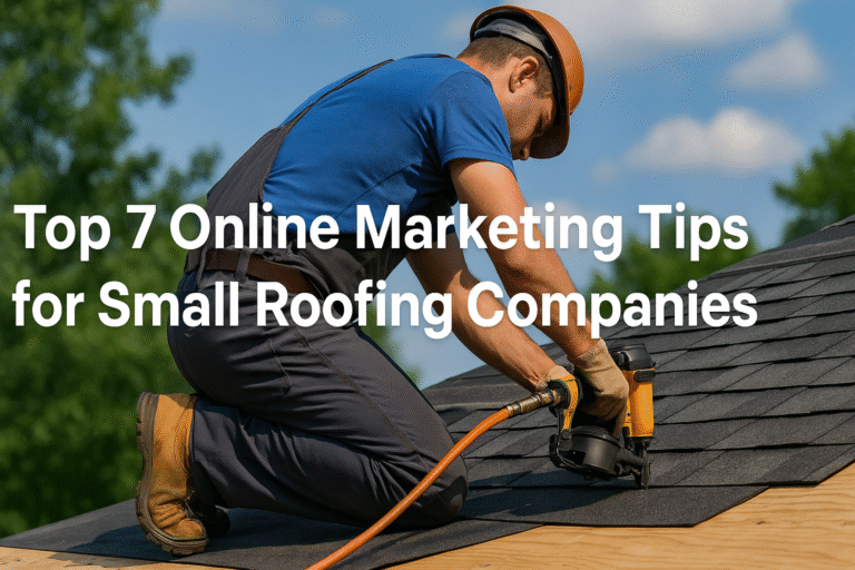 Top 7 Online Marketing Tips for Small Roofing Companies