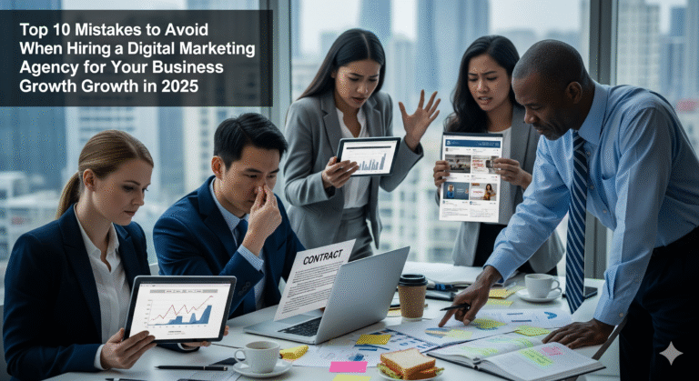 Top 10 Mistakes to Avoid When Hiring a Digital Marketing Agency for Your Business Growth in 2025