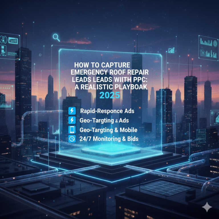 How to Capture Emergency Roof Repair Leads with PPC: A Realistic Playbook