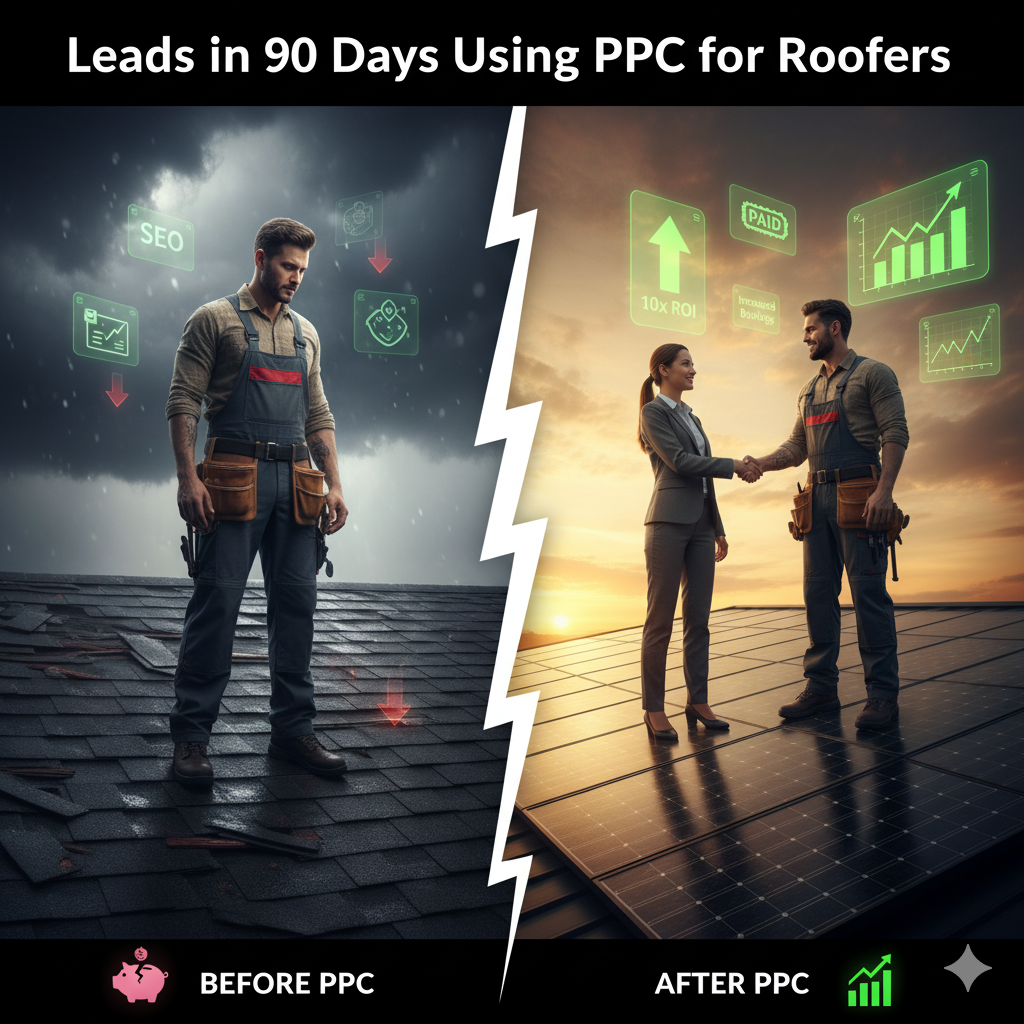 3× Leads in 90 Days Using PPC for Roofers