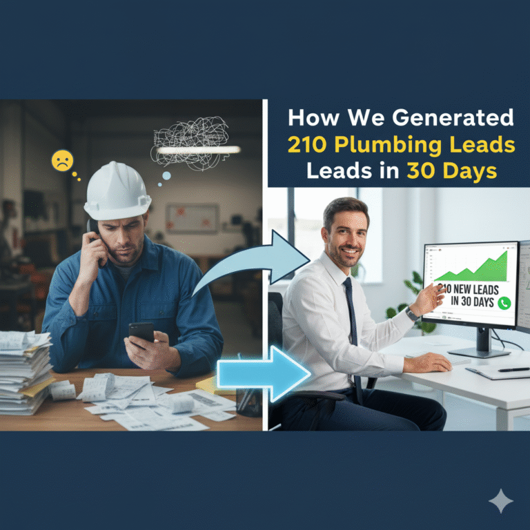 How We Generated 210 Plumbing Leads in 30 Days
