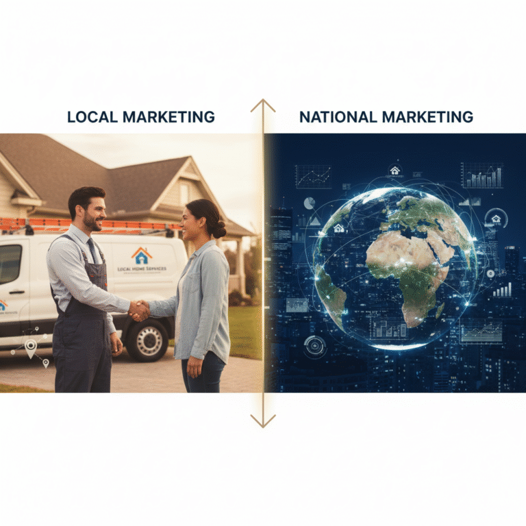 Local vs National Marketing for Home Service Businesses: What’s Best for Your Growth?