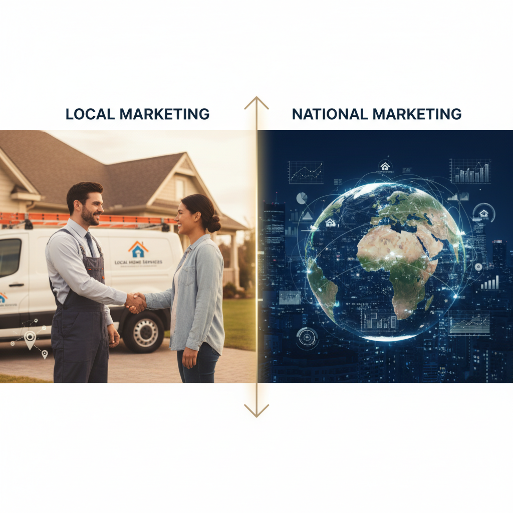 Local vs National Marketing for Home Service Businesses: What’s Best for Your Growth?
