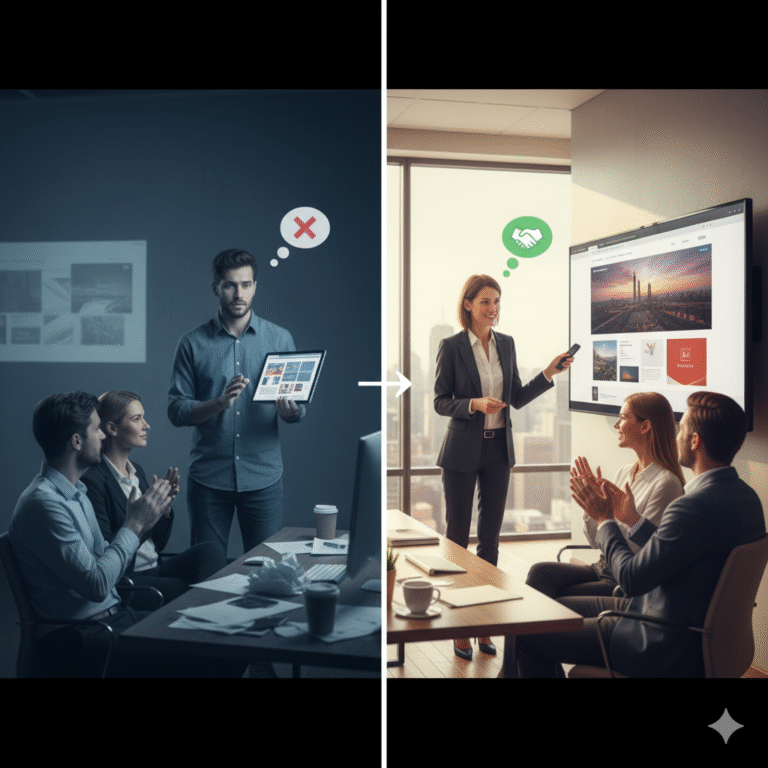 How to Present Web Design Projects to Clients Professionally