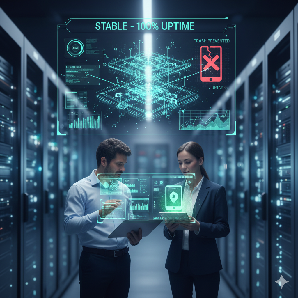 Why Scalable Backend Systems Prevent App Crashes