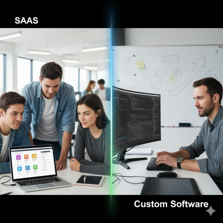 SaaS vs. Custom Software: Which One Helps You Scale? (2025 In-Depth Guide)