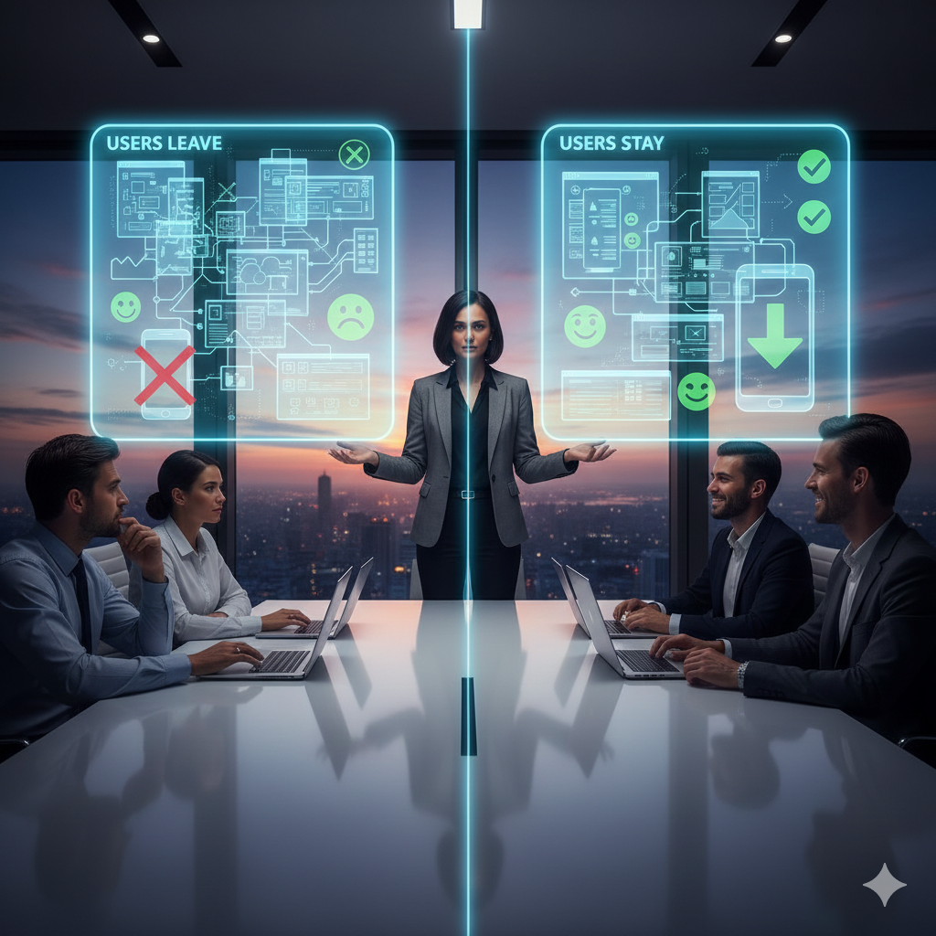 Why UI/UX Design Affects App Adoption: The Real Reason Users Stay or Leave